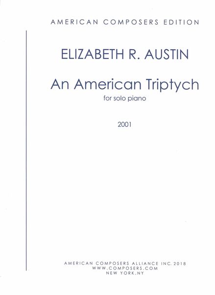 American Triptych : For Piano (2001).