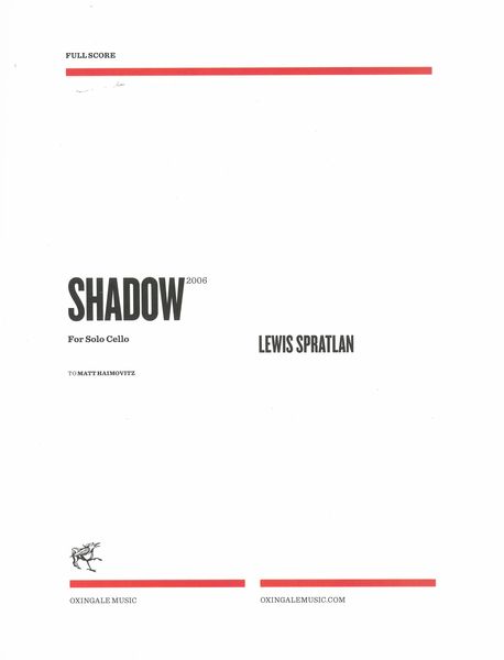 Shadow : For Solo Cello (2006).