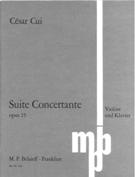 Suite Concertante, Op. 25 : For Violin and Orchestra / Piano reduction by The Composer.