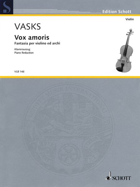 Vox Amoris : Fantasia Per Violino Ed Archi (2008/2009) / Piano reduction by The Composer.
