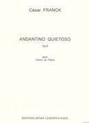 Andantino Quietoso, Op. 6 : For Violin and Piano.