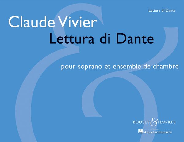 Lettura Di Dante : Pour Soprano Et Ensemble De Chambre.