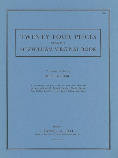 Twenty-Four Pieces From The Fitzwilliam Virginal Book / edited by Thurston Dart.