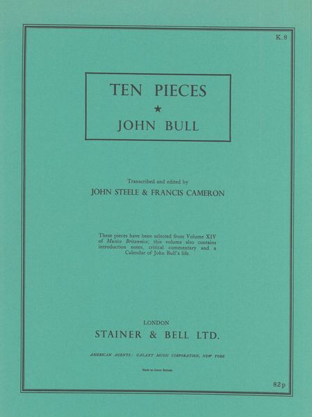 Ten Pieces / transcribed and edited by John Steele and Francis Cameron.
