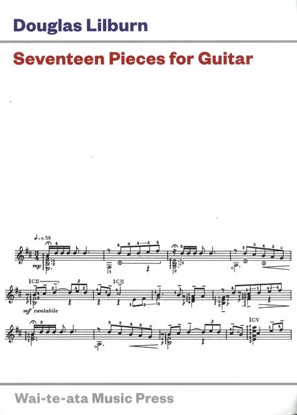 Seventeen Pieces : For Guitar (1969-70).