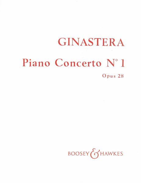Concerto No. 1, Op. 28 : For Piano and Orchestra.