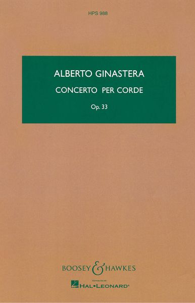 Concerto Per Corde, Op. 33.