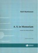 A. S. In Memoriam, Op. 50b : Version For String Orchestra (1999/2001).