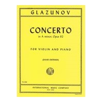 Concerto In A Minor, Op. 82 - reduction For Violin and Piano.