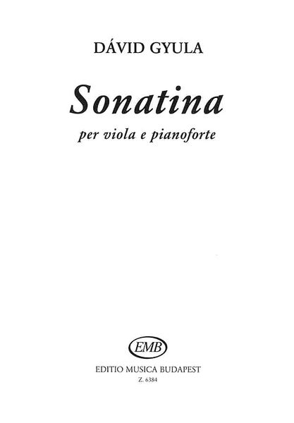 Sonatina : For Viola and Piano.