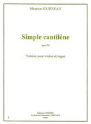 Simple Cantilene, Op. 50 : Version Pour Violon Et Orgue.