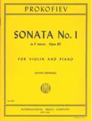 Sonata No. 1 In F Minor, Op. 80 : For Violin and Piano / edited by David Oistrakh.