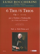 6 Trios, Op. 1, G 77-82 : For 2 Violins and Cello - Vol. 2, Trios 4-6 / Ed. Rudolf Rasch.