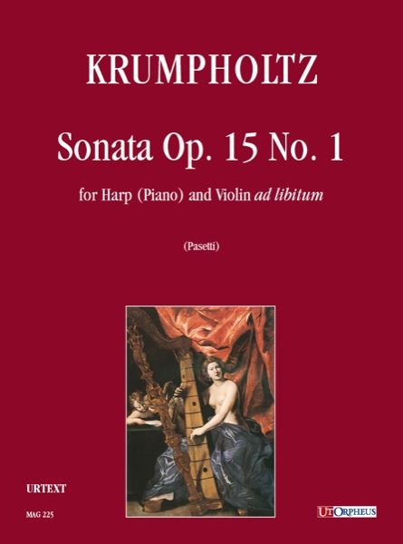 Sonata, Op. 15 No. 1 : For Harp (Piano) and Violin Ad Libitum / edited by Anna Pasetti.
