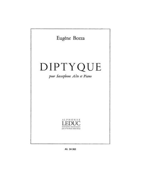 Diptyque : For Saxophone and Piano.