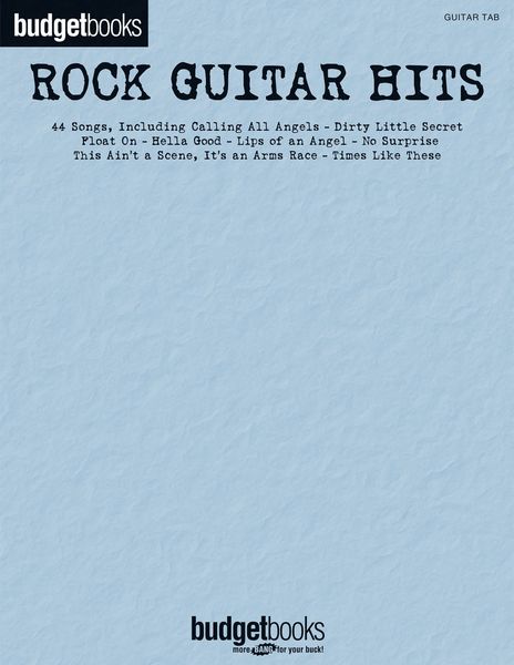 Rock Guitar Hits - Budget Book.
