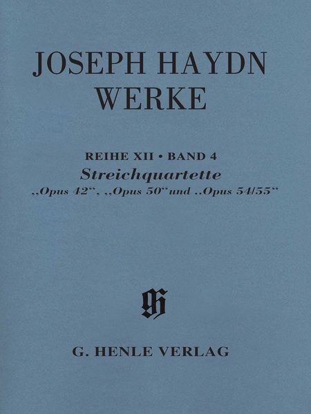 Streichquartette Op. 42, Op. 50 and Op. 54/55 / edited by James Webster.