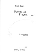 Poems and Prayers : For Mezzo-Soprano and Piano (2006).
