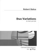 Duo Variations : For Violin and Cello (1983).