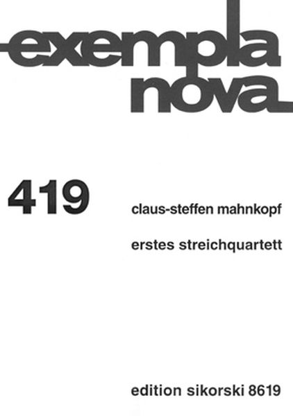 Erstes Streichquartett (1988/89).