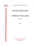 Three Epigrams : For Piano (2008).