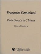 Violin Sonata In C Minor, Op. 4, No. 9 : For Violin and Piano / Realized and edited by John Craton.