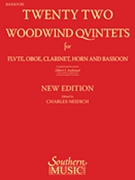 Twenty Two Woodwind Quintets : Bassoon Part Only.