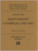 Duetti, Terzetti, E Madrigali A Piu Voci / edited by Thomas Day.