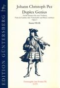 Duplex Genius - 12 Sonaten : Für 2 Violinen, Viola Da Gamba Oder Violoncello & B.C. - Sonatas 7-9.