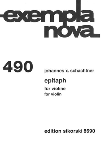 Epitaph : Für Violine (2007).