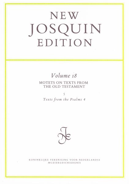 Motets On Texts From The Old Testament 5 : Texts From The Psalms 4 / edited by Leeman L. Perkins.