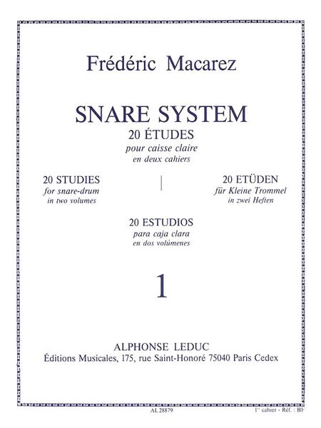 Snare System : 20 Etudes, Volume 1.