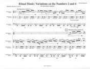 Ritual Music - Variations On The Numbers 2 and 4 : For Percussion Quartet (2005).