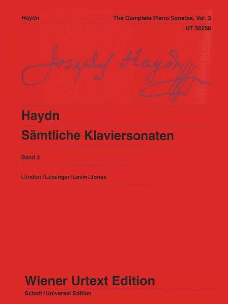 Sämtliche Klaviersonaten, Band 3 / edited by Christa Landon, Revised by Ulrich Leisinger.