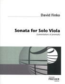 Sonata : For Solo Viola (Lamentations Of Jeremiah) (1969).