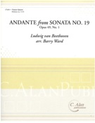 Andante From Sonata No. 19, Op. 49, No. 1 : For Clarinet Quintet / arranged by Barry Ward.