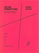 After Forgetting : For Clarinet, Percussion, Piano, Violin and Cello (2009).