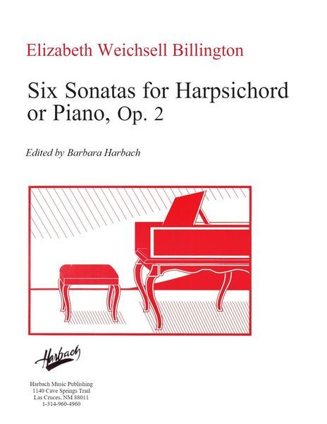 Six Sonatas For Harpsichord Or Piano, Op. 2 / edited by Barbara Harbach [Download].