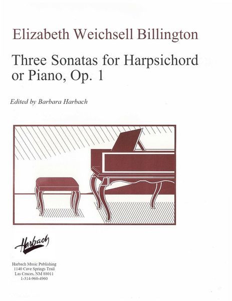 Three Sonatas For Harpsichord Or Piano, Op. 1 / edited by Barbara Harbach [Download].