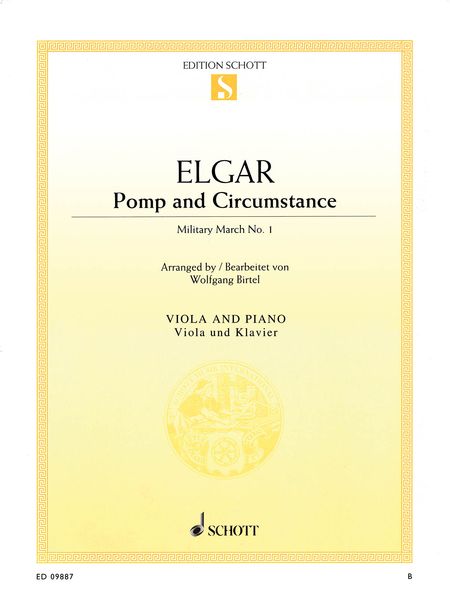 Pomp and Circumstance - Military March No. 1 : For Viola and Piano / arranged by Wolfgang Birtel.