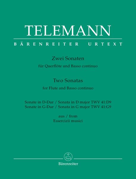Zwei Sonaten : Für Querflöte und Basso Continuo / edited by Klaus Hofmann.