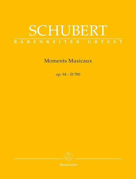 Moments Musicaux, Op. 94 - D 780 : For Piano / edited by Walther Dürr.