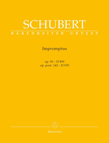 Impromptus, Op. 90 - D 899; Op. Post. 142 - D 935 : For Piano / edited by Walther Dürr.