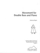 Movement For Double Bass and Piano (1936) / Copied and edited by David Fuqua.