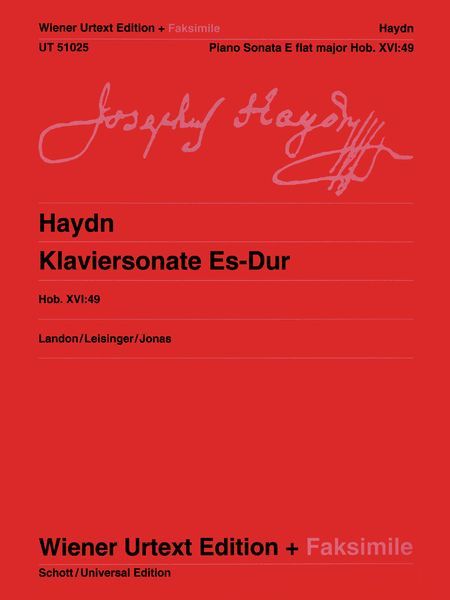 Klaviersonate Es-Dur, Hob. XVI:49 / edited by Christa Landon.
