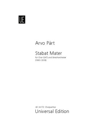 Stabat Mater : Für Chor (Sat) und Streichorchester (1985/2008).