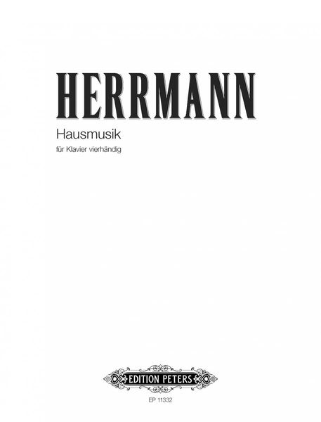 Hausmusik : Drei Stücke Für Vier Hände (2009).
