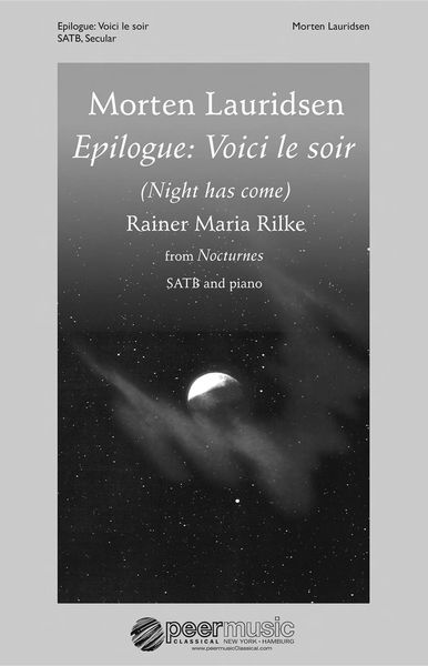 Epilogue - Voici le Soir : For SATB Chorus.