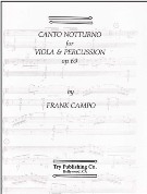 Canto Notturno, Op. 69 : For Viola and Percussion.