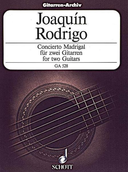 Concierto Madrigal : For Two Guitars.